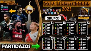 SORTEO FASE DE GRUPOS 🏆 COPA LIBERTADORES 2023 SIMULADOR 🔥 [upl. by Lennahc]