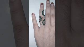 Latest finger mehndi design mehndi tutorialsshorts hennadesign trending [upl. by Ready]