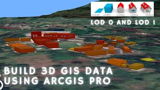 HOW TO BUILD 3D GEOSPATIAL DATA LOD0 to LOD1 USING ARCGIS PRO [upl. by Iew]