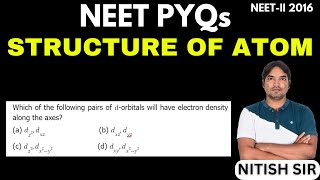 Which of the following pairs of dorbitals will have electron density along the axes [upl. by Procter]