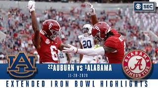 22 Auburn Tigers vs 1 Alabama Crimson Tide Extended Highlights  CBS Sports HQ [upl. by Selma]