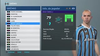 Elenco do Grêmio Atualizado  PES 2019 [upl. by Akemehc]