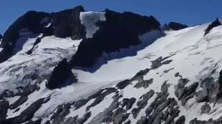 Shot from head of South Cascade Glacier Gunsight Dome Spire point [upl. by Ahsaetal333]