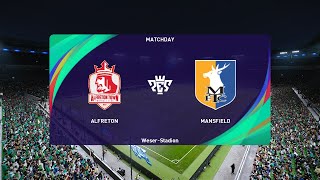 Alfreton Town vs Mansfield Town 30072024 Club Friendlies PES 2021 [upl. by Stalder]