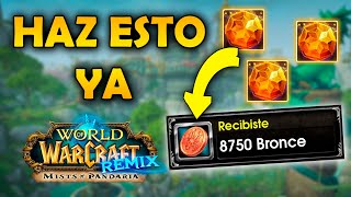 MAXIMIZA TU BRONCE CON ESTAS ACTIVIDADES  WOW REMIX MISTS OF PANDARIA PANDAMONIUM [upl. by Loredo]