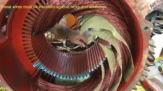 Rewinding a 100HP electric motor [upl. by Mailiw]