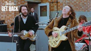 quotTraveling on the One After 909quot Official Clip  The Beatles Get Back  Rooftop Concert [upl. by Inanaup]