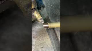 Snooker Stick Head Tip Repair in Lathe youtubeshorts cncmachine shortvideo cnc [upl. by Chadd632]