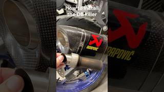 How to install the dbkiller on a motorcycle exhaust [upl. by Columbus469]