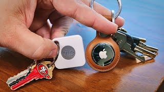 Apple AirTag vs Tile Battle of the Bluetooth trackers [upl. by Porett]