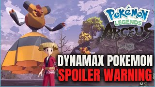 Dynamax Pokemon in Pokemon Legends Arceus SPOILER WARNING  pokemonlegendsarceus 🇹🇹 [upl. by Semaj142]