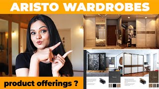 ARISTO WARDROBE  PRICE PRODUCT OFFERINGS PROFILES FITTINGS ACCESSORIES SHUTTER FINISHES✅ [upl. by Anagnos]