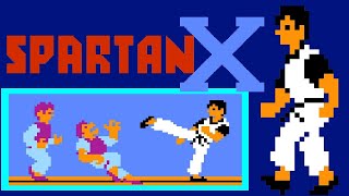 Spartan X FC · Famicom video game port  Game A 4 rounds session for 1 Player 🎮 [upl. by Araz]