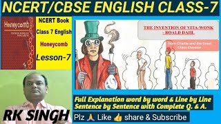 CLASS7 NCERTCBSE ENGLISH The Invention of Vitawonk Know Full Explanation with Complete Q amp A [upl. by Hebert]