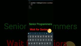 junior programmer vs senior programmer coding programming programmer pythontricks shorts [upl. by Direj242]