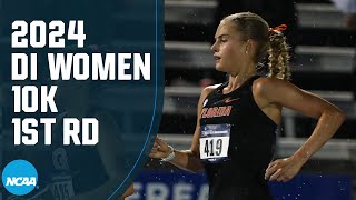 Floridas Parker Valby wins Womens 10K at the 2024 NCAA outdoor track and field East First Round [upl. by Ilajna]