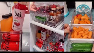 Satisfying OrganizingCleaningRestocking Fridge ✨ ASMR ✨  Pt 23 tiktok asmrsounds cleaning [upl. by Nnylekoorb]