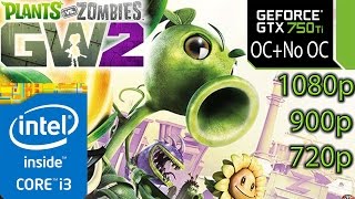 Plants Vs Zombies Garden Warfare 2  GTX 750 ti  i3 4150  8GB RAM  1080p  900p  720p [upl. by Turner]