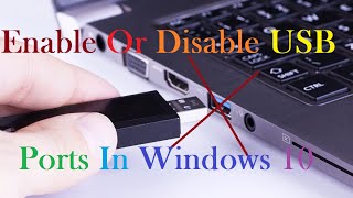 How To Enable Or Disable USB Ports In Windows 10 [upl. by Annaiel]