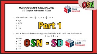 LATIHAN SOAL OSN OLIMPIADE MATEMATIKA SD MATEMATIKA DASAR 2024 [upl. by Oludoet]