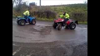 quads diffing honda big red yamaha moto 4 suzuki ozark [upl. by Oisorbma613]