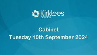 Kirklees Council Cabinet  10th September 2024 [upl. by Spike400]