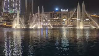 Dubai Water fountain Show  The Prayer By Celine Dion amp Andrea Bocelli  the Dubai mall [upl. by Bilski]