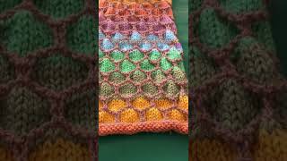 🧶 Honeycomb stitch cowl progress [upl. by Oicor967]