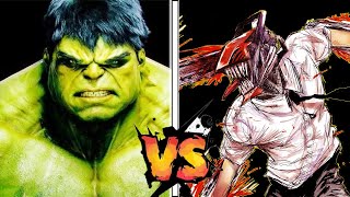 Hulk VS Chainsaw Man  ANIMATION part 2 [upl. by Adnilev]