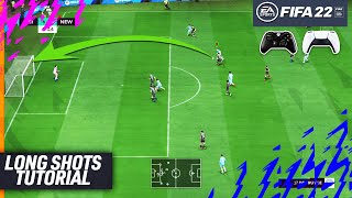 FIFA 22 LONG SHOTS TUTORIAL  THE SECRETS TO SCORE GOALS FROM LONG SHOTS in FIFA 22  TIPS amp TRICKS [upl. by Rialc]