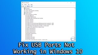 Fix USB Ports Not Working in Windows 10 [upl. by Mairim]