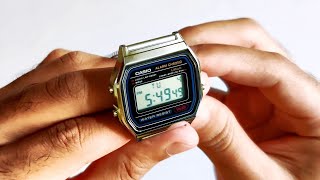 Casio a158w unboxing  VINTAGE COLLECTION A158WA1Q  D011 Silver Digital  Unisex Watch [upl. by Niwrad200]