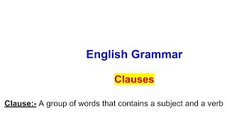 ClausesEnglish GrammarEnglish ClauseJKP constableJammu and Kashmir policesscRailwayjkssb [upl. by Atirat]