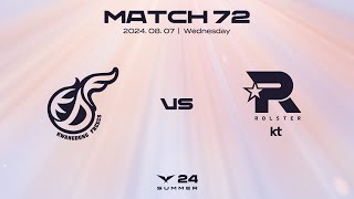 KDF vs KT  Match 72 Highlight 0807  2024 LCK Summer Split [upl. by Dorothi]