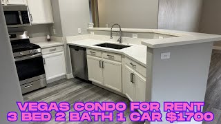 GILCREASE  RENTAL 1700 3 bed 2 bath 1 car garage FIRST FLOOR Las Vegas CENTENNIAL HILLS [upl. by Ettenhoj]