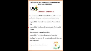 DECLARATION DES REVENUS ET CONSEQUENCES [upl. by Rika461]