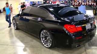 BMW F01 750Li on 22 Forgiatos Wheels HD [upl. by Reilamag]