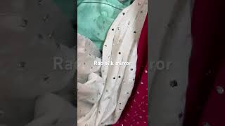 Rao silk mirror shortvideo dress wedding trending short [upl. by Nonek901]