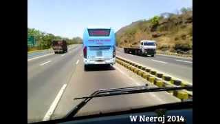 Chasing an MSRTC Shivneri on the MumbaiPune Expressway [upl. by Eddina934]