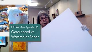 Rita Kirkmans VOS EXTRA  Gatorboard vs Watercolor Paper [upl. by Ecnadnak]