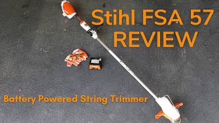 REVIEW of Stihl FSA 57 String Trimmer [upl. by Feodor]