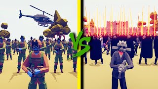 MODERN ARMY vs HELLBOUND ORDER FACTION  Totally Accurate Battle Simulator TABS [upl. by Netfa]