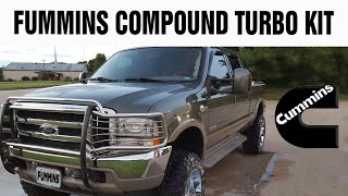 Fummins Compound Turbo kit for Ford conversion with a Cummins [upl. by Phaih114]