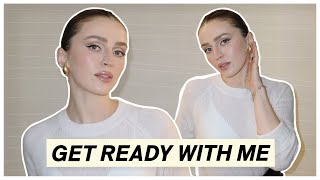 Makeup  Outfit GRWM for a holiday soiree ✨ [upl. by Theo633]