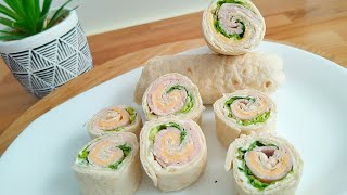 idées WRAP POULET pour apéritif Ou buffet facile et rapide [upl. by Tenaj]