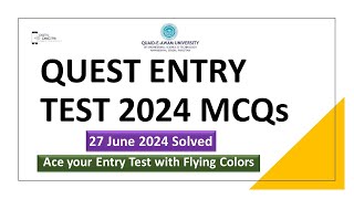 QUEST Entry Test MCQs 2762024 by Digital Discite  QUEST ENTRY TEST 27 june 2024 MCQs [upl. by Bunce186]