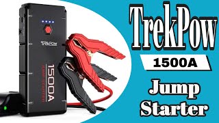 TrekPow 1500A jump starter and portable power bank [upl. by Akeryt]