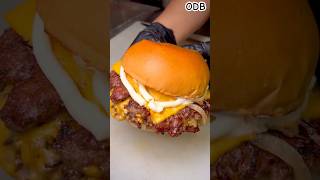 Oklahoma style Burger fastfoodamericanfood shorts viralshorts canada christmas [upl. by Beatty]