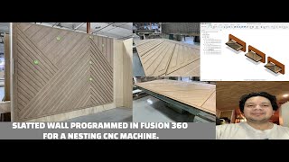 SLATTED WALL PROGRAMMED IN FUSION 360 [upl. by Alyacim638]