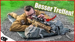 Zielfernrohr RICHTIG einstellen Airsoft Optik einschießen GsP Airsoft [upl. by Dranoc497]